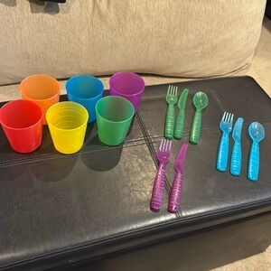 Everyday Living kids silverware and cups